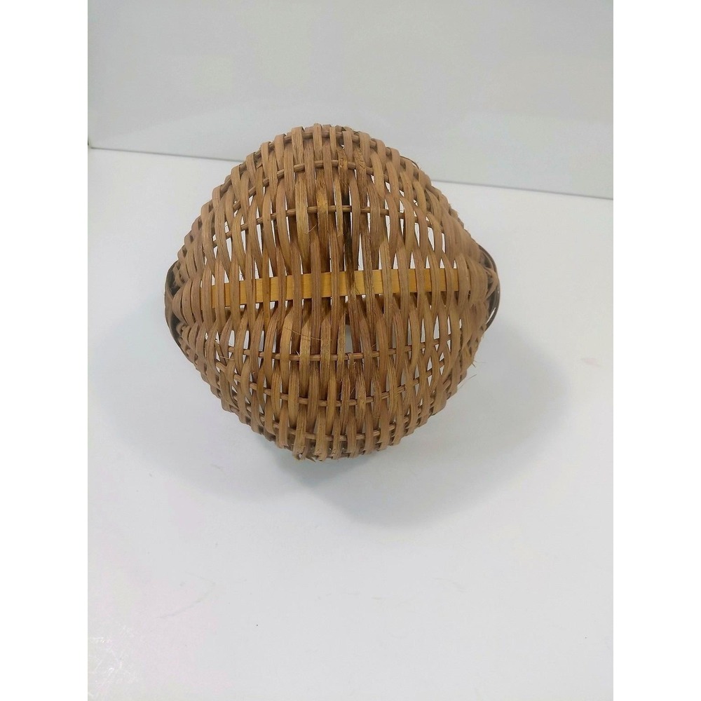 Vintage Handwoven Splint Gathering Basket Primitive Farmhouse Rustic Country... - Picture 5 of 15